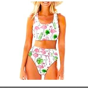 Brand new flamingo bikini set